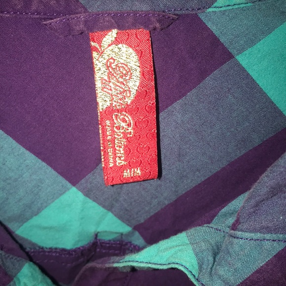 Apple 🍎 bottoms button up shirt Juniors size M - Picture 4 of 8